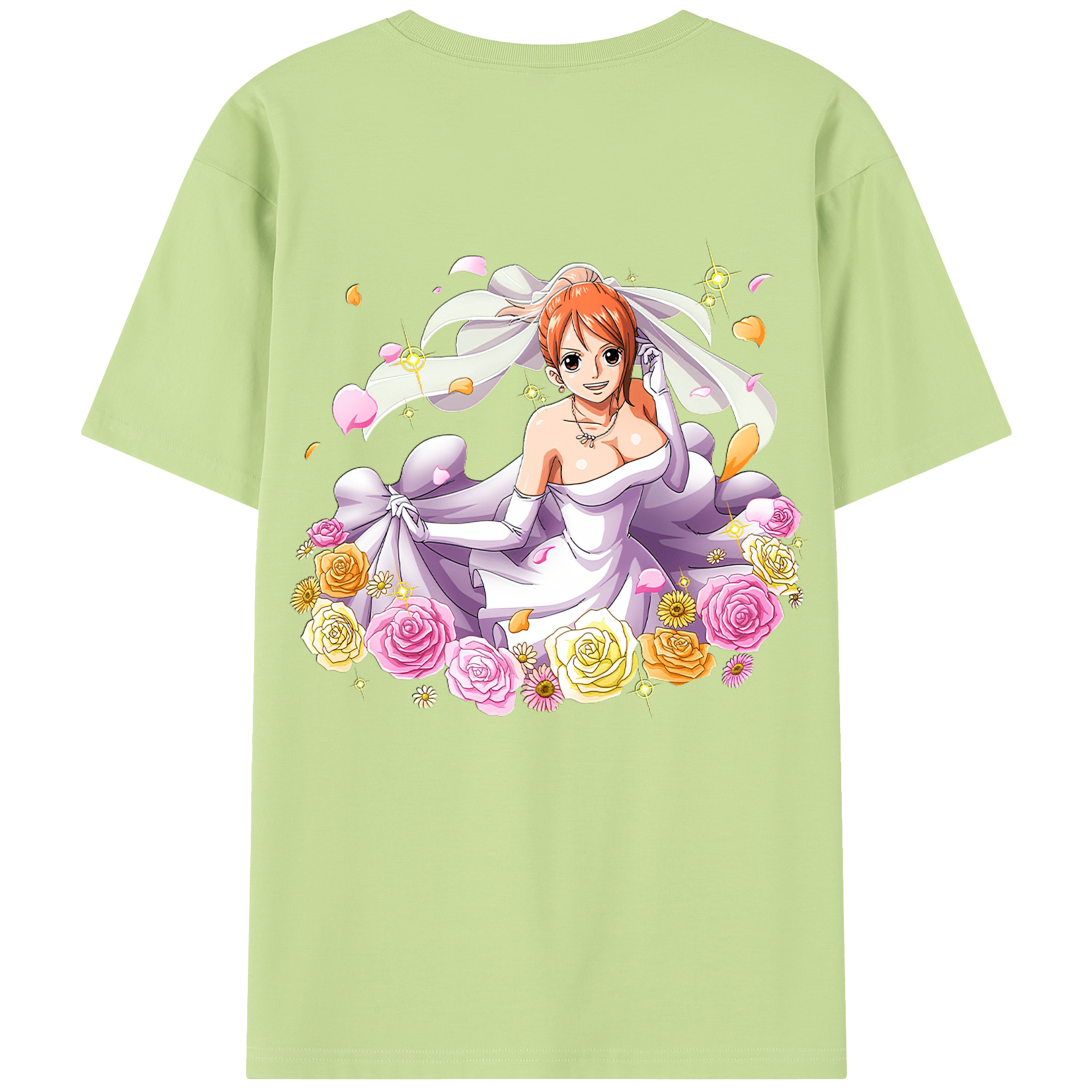 ワンピース ナミ ONE PIECE Nami 綿100％半袖Tシャツ（背面プリント）